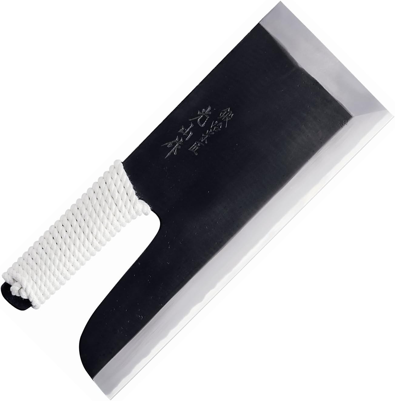 左利き用蕎麦包丁 安来鋼 ロープ巻き柄 木箱付き300mm中古品 【楽天